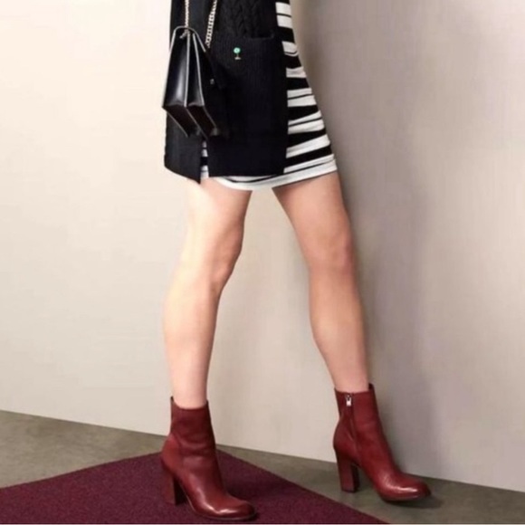 sam edelman "reyes" bootie size 7.5 rust color - Picture 9 of 11